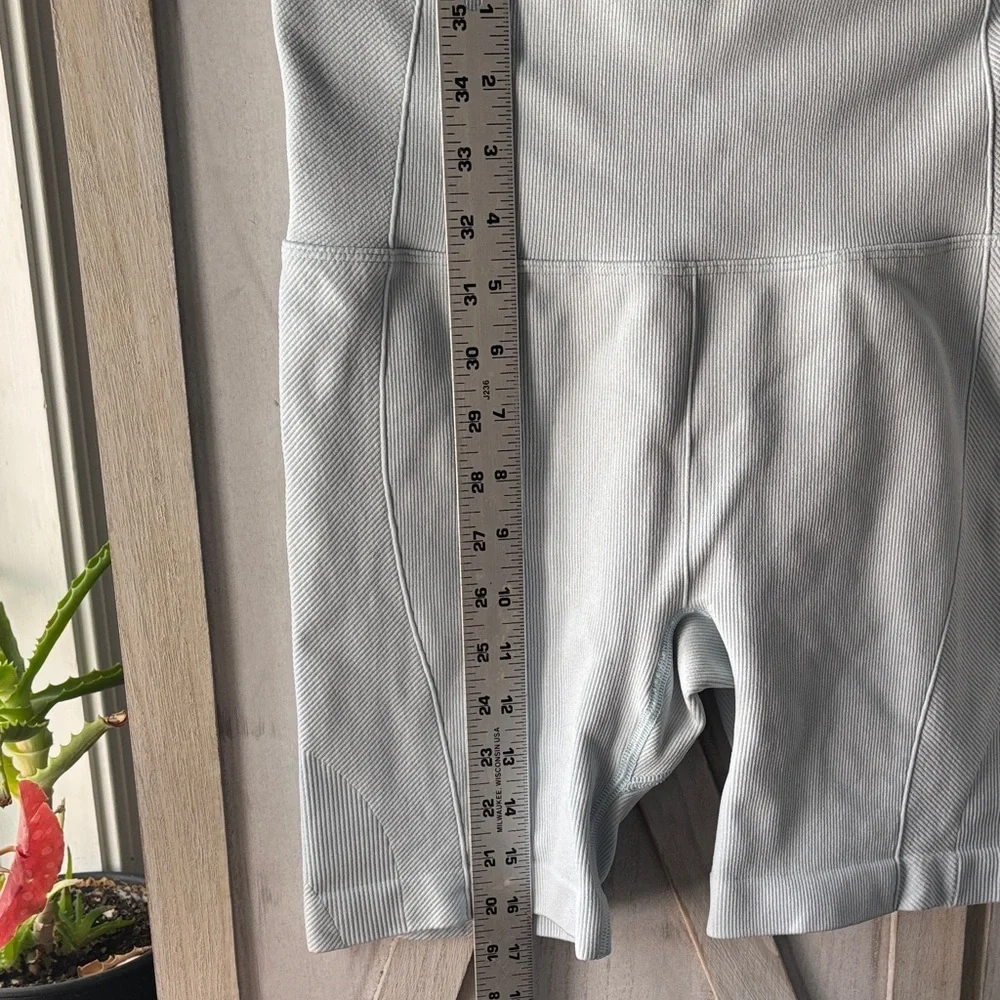 Women's Baby Blue High-Waisted Shorts